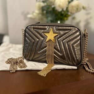 Stella McCartney Quilted Star “Camera” Crossbody Shoulder Bag EUC